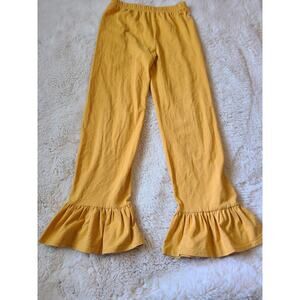Wildflowers Bus stop yellow ruffles pants size 12
